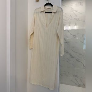 Free people beach maxi cream swim cover